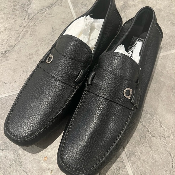 Farragamo Black Loafers - Picture 1 of 3